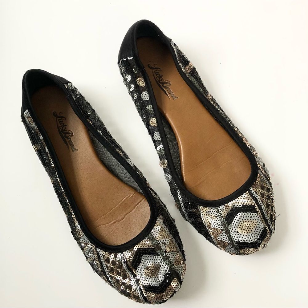 Lucky Brand Elizabeta sequins flats